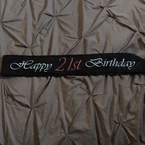 21st Birthday Sash!